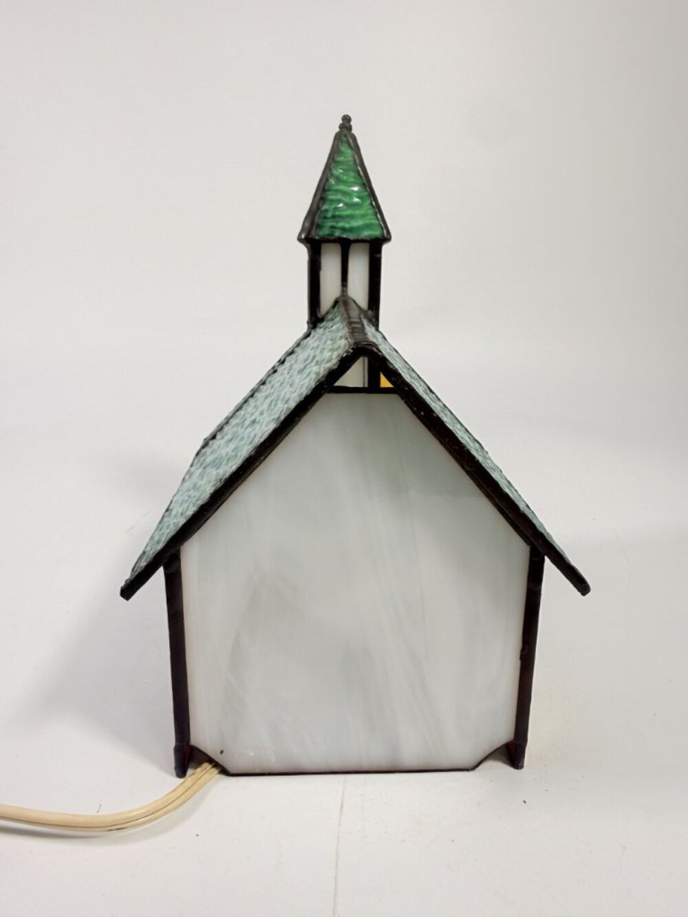 Lamp Light Tiffany Style Stained Glass 3D Church Chapel Cross Vintage Holiday - Picture 6 of 15